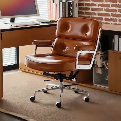 Cadeira Gaming Ergonómica com Elevador a Gás, Cadeira de Escritório Ajustável para Escritório em Casa e Estudo, Cadeira Executiva