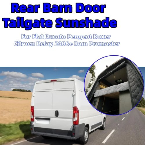 Parasole tenda termica per porta posteriore camper roulotte Fiat Ducato Peugeot Boxer Citroen Relay