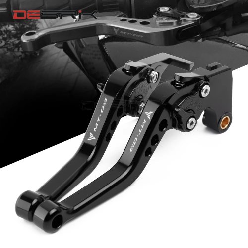 Manetas de freno y embrague cortas ajustables CNC para Yamaha MT-09 FZ-09 2014-2020