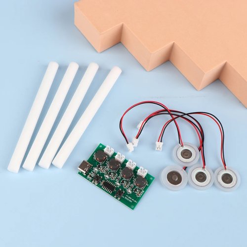 DC5V Type-C 미니 가습기 DIY 키트, 미스트 메이커 드라이버 회로 기판, 4개 분무 필름, 진동 모듈