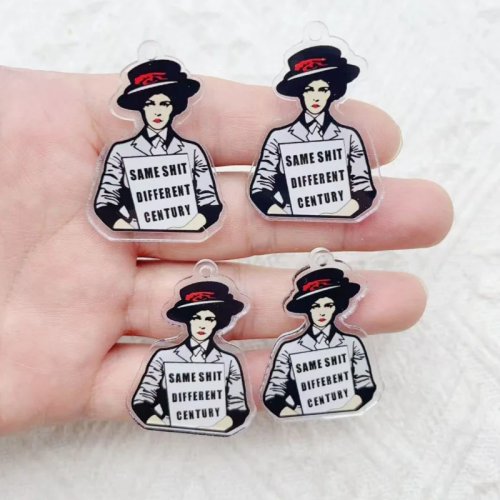 10 pzs. Colgante acrílico con palabra en inglés 'Runner' DIY accesorios de bisutería diseño creativo regalo de moda de Europa y América