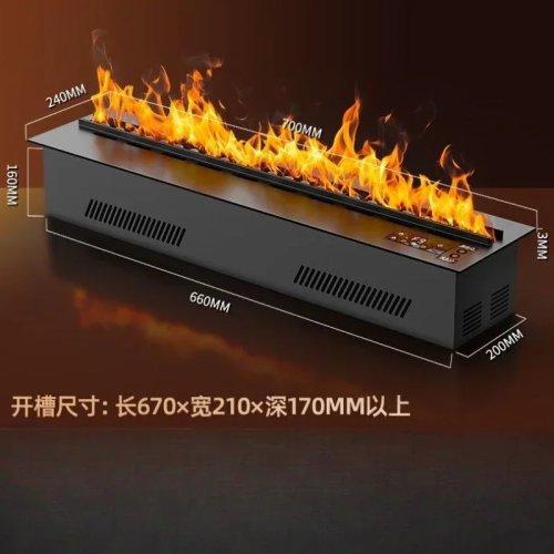 Lò sưởi điện 3D phun sương, trang trí phòng khách và kệ tivi