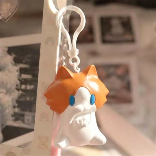 Maandsalaris kat pluche pop met trekkoord, scubakat handzwaaiende sleutelhanger, rugzak­hanger interactieve sleutelhanger, leuke kleine cadeautjes
