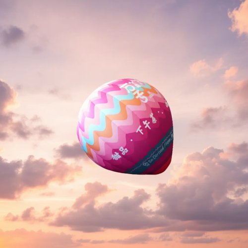 Balão de ar quente insuflável personalizado de desenho animado para publicidade e decoração de camping