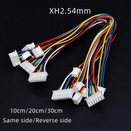 5 pzas Cable XH2.54mm Doble Cabezal 2-10 Pines Hembra Cable Electrónico 10/20/30cm