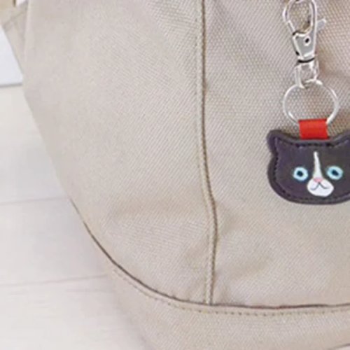 1Pcs Gantungan Kunci Kucing Kulit Kartun Lucu Kawaii Hiasan Tas Ransel Aksesori Hadiah
