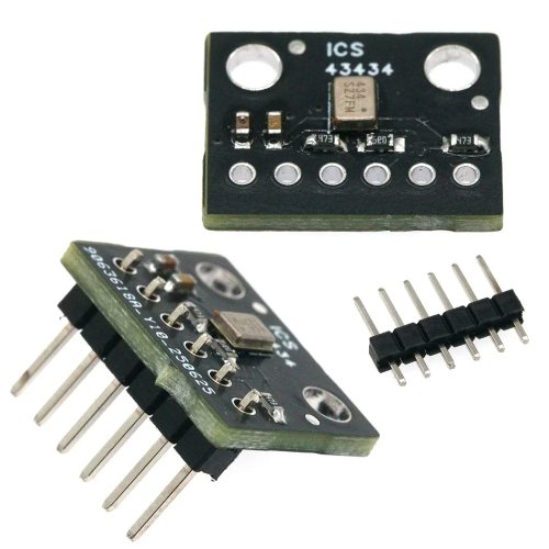 โมดูลไมโครโฟน MEMS I2S ICS-43434 3.3V Breakout พร้อมตัวกรองความถี่ต่ำ