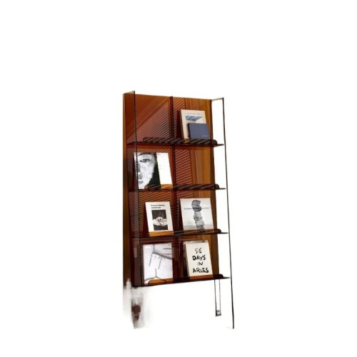 Floor Magazine Rack & Bookshelf – Light Luxury Newspaper Display Shelf for Living Room