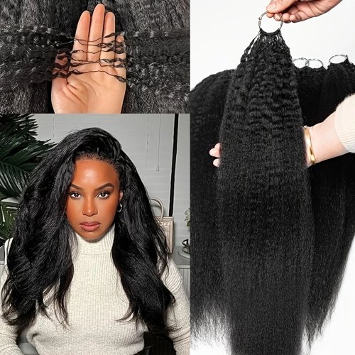 Miracle Knots Feather Crochet ผมมนุษย์แท้ Afro Kinky Straight 100% Raw สำหรับต่อผมถัก Boho ใช้ซ้ำได้