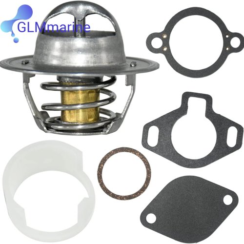 Kit de termostato 160° con funda de plástico 807252Q5 para MerCruiser V6 V8 4.3L 5L 5.7L 7.4L 807252T5 807252T8 18-3647