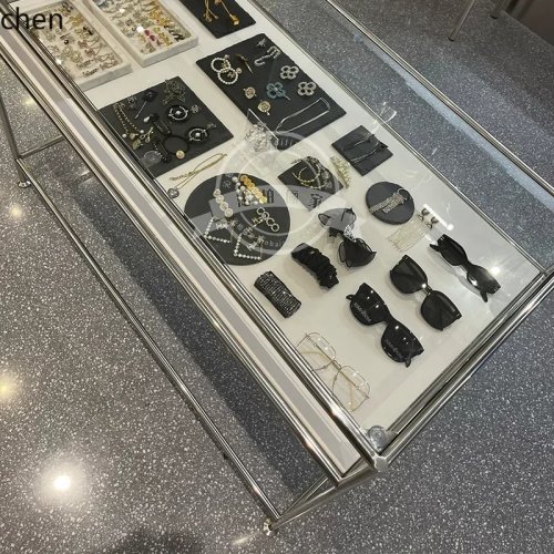 J13 シンプルオフィス用コンピューターデスク 書き物机 二層強化ガラス収納付きドレッサーテーブル