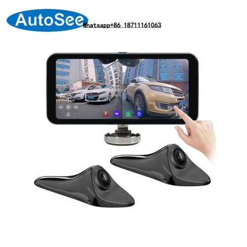 กระจกมองหลังอิเล็กทรอนิกส์สำหรับรถยนต์ รถบ้าน และมอเตอร์โฮม พร้อม DVR แจ้งเตือนจุดอับสายตาด้วย AI ภาพด้านซ้าย/ขวาและด้านหลัง จอแยก 6.25 นิ้ว