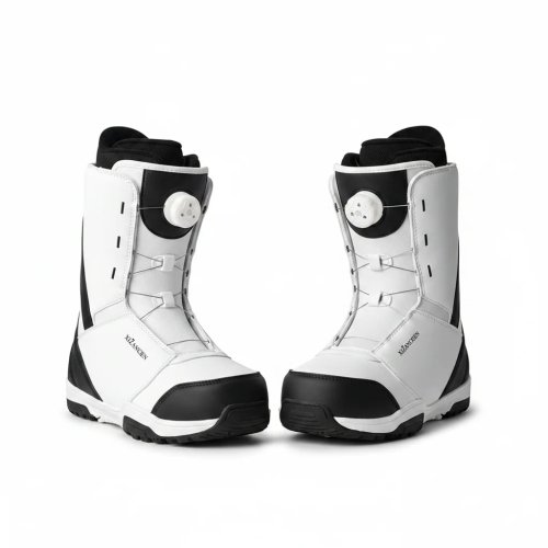 New Unisex Beginner Snowboard Boots – Waterproof PU Park/Freestyle Snowboard Shoes