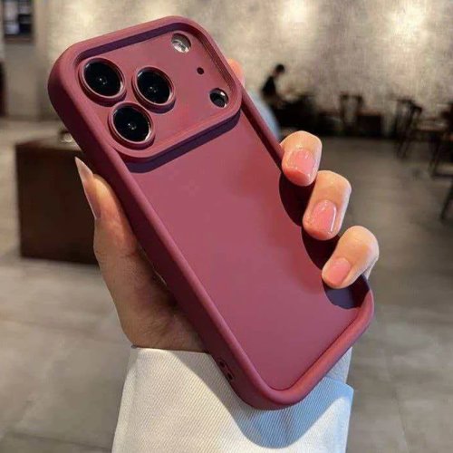 غلاف سيليكون ناعم بلون كاندي مع حماية الكاميرا لـ iPhone 11 12 13 14 Plus 15 16 17 18 Pro Max XR XS X 7 8 - غطاء بامبر مطفي