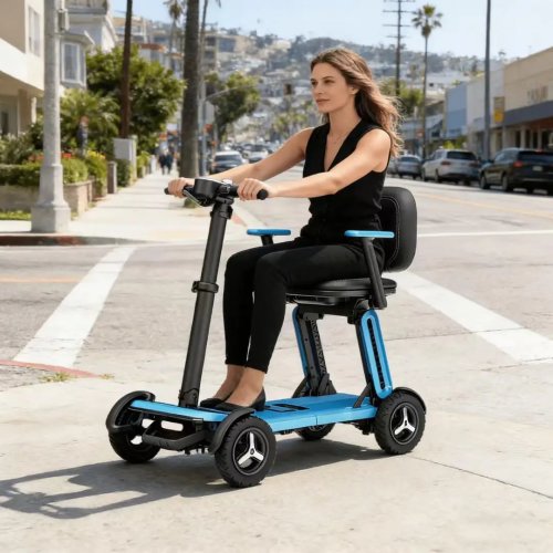 L5pro Patinete eléctrico plegable ultraligero, scooter inteligente de 4 ruedas, vehículo eléctrico para el hogar
