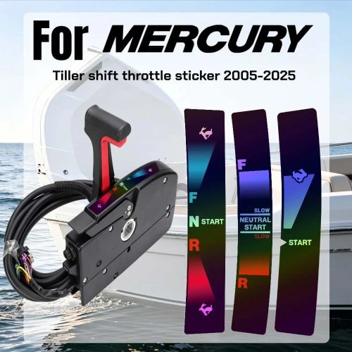 Mercury 선외기 스티커 데칼 틸러 시프트 래빗 스로틀 방수 보트/요트 액세서리 2005–2025