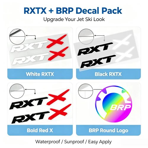 Jet Ski RXT-X Decals – Waterproof Vinyl Stickers for Sea-Doo RXT-X 325/260, UV-Resistant Transparent Print Graphics
