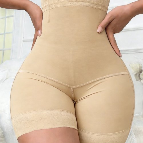 Dames hoge taille shaping shorts buikcontrole dijslankende figuurcorrigerende shapewear