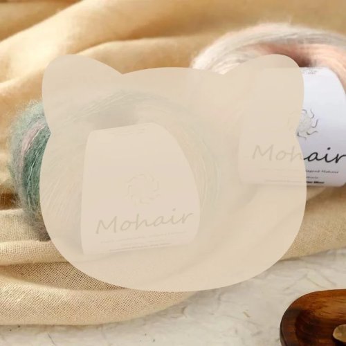 그라데이션 컬러 실크 모헤어 뜨개실 – DIY 숄, 스웨터, 스카프, 모자 손뜨개 재료