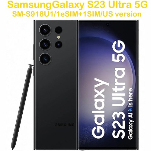 Samsung Galaxy S23 Ultra 5G S918U Androidスマートフォン 6.8インチ NFC 5000mAh 45W クアッドカメラ 200MP US Unlocked版