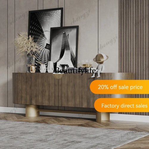 JJ132 Italienisches Luxus-Sideboard für das Esszimmer, Wohnzimmerschrank, modernes High-End-Sideboard aus Sinterstein