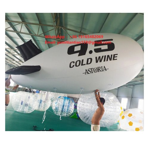 Zeppelin insuflável económico – aeróstato de hélio com corda em PVC impermeável