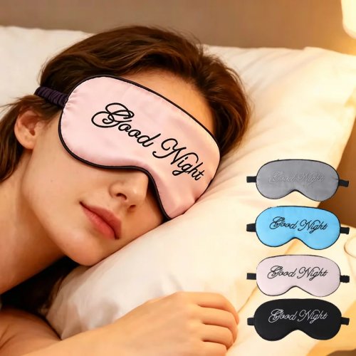 Bịt mắt ngủ mềm mịn có dây điều chỉnh, dùng khi đi du lịch và ngủ trưa