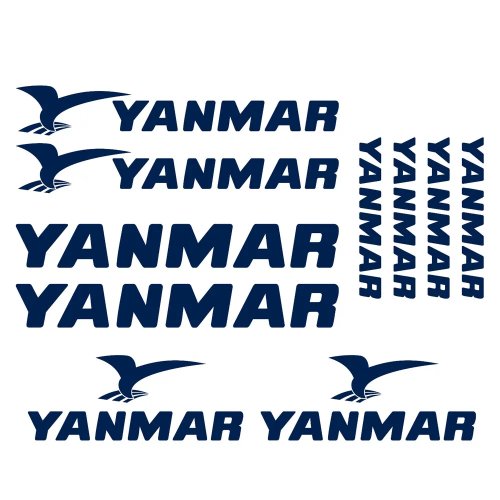 Autocolantes e decalques em vinil Yanmar para motor de lancha