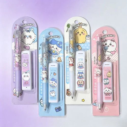 ちいかわ シャープペンシルセット – かわいいアニメ文具、折れにくい芯で学生向け