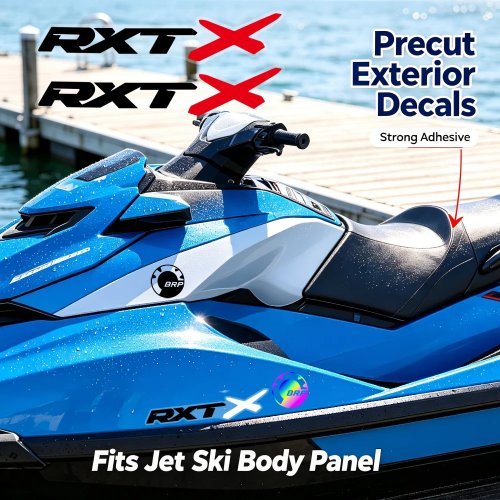 ملصقات JetSki RXT-X، ملصق قارب JET SKI، فينيل مقاوم للماء UV، طباعة شفافة Sea-doo لـ BRP SEADOO RXT-X 325 260