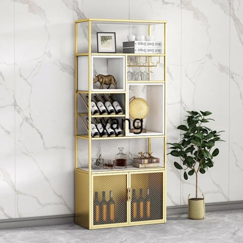 Kệ treo tường bằng sắt rèn trưng bày rượu vang, kệ phân cách phòng