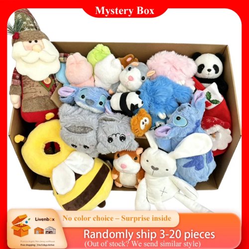 Mysterybox pluche eten – willekeurig schattig pluche brood, fruit of dier, zachte kawaii verzamelpluche, verrassingscadeau voor kinderen, traktatie voor verjaardagsfeestje