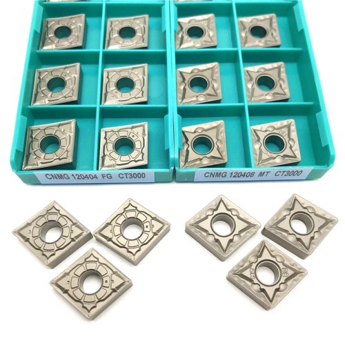 إدراج مخرطة CNMG120404 CNMG120408 MT/FG CT3000 سيرميت للخراطة الخارجية CNC لقطع الصلب