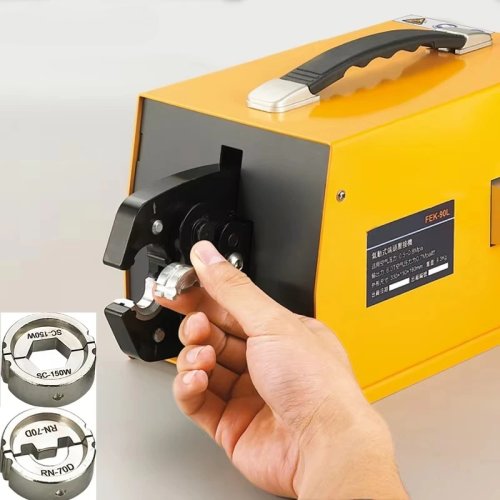 電線用圧着工具 空気圧式 6-95mm² - 端子圧着機