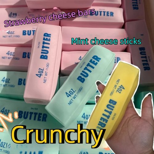 Антистрессовая сквиш мялка Butter Stick игрушка фиджет - Хрустящая игрушка для сжатия с круглыми блоками, ASMR антистресс расслабление рук подарок
