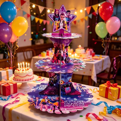 Anime Lumi Mila Zoi Witch Hunter Kệ Đựng Cupcake, Tháp Bánh Giấy Dùng Một Lần, Trang Trí Bàn Tiệc Tráng Miệng cho Phụ Kiện Tiệc Sinh Nhật Bé Gái