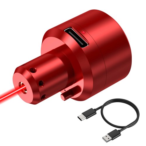 Colimador láser rojo magnético – recargable, 2 h de autonomía, para varios calibres