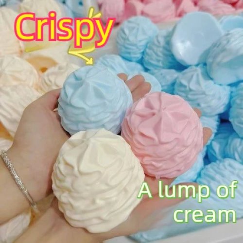 Mainan Squishy Blok Isi Krim Renyah Fidget ASMR Anti Stres Squeeze Hadiah untuk Dewasa