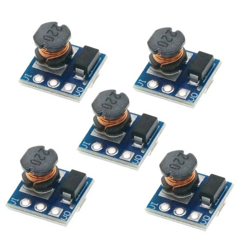 5 ชิ้น DC-DC 1.8V-3.7V เป็น 5V โมดูลเพิ่มแรงดัน Step-Up Regulator สำหรับแบตเตอรี่ 18650 Li-ion