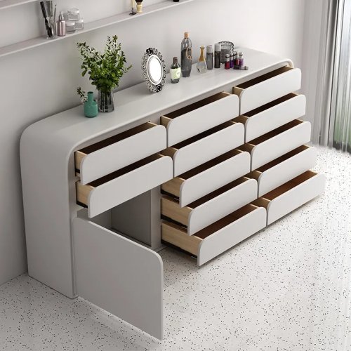 Italienischer minimalistischer Nageldesign-Vitrinenschrank – Standregal zur Aufbewahrung für Kosmetiksalon, Kosmetik & Nagellack, Büromöbel