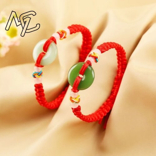 Bracelet homme jade naturel forme donut, bague en agate et calcédoine gravée, bijou de luxe DIY en perles