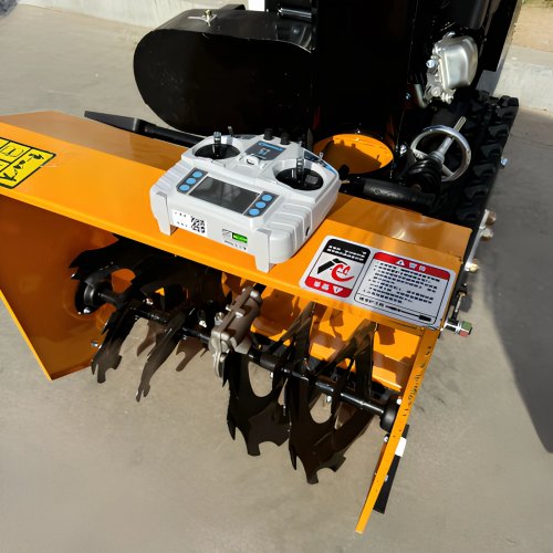 Krachtige Op Afstandsbediening Bestuurbare Rups Sneeuwploeg & Sneeuwblazer Robot voor Winter Sneeuwruimen