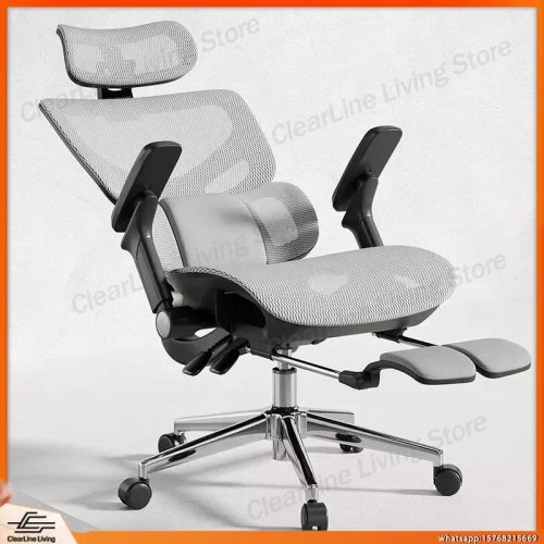 Ergonomische gamingstoel met verwarmende massage en lendensteun, verstelbare hoogte, verstelbare rugleuning, bureaustoel/pc-stoel voor gamers