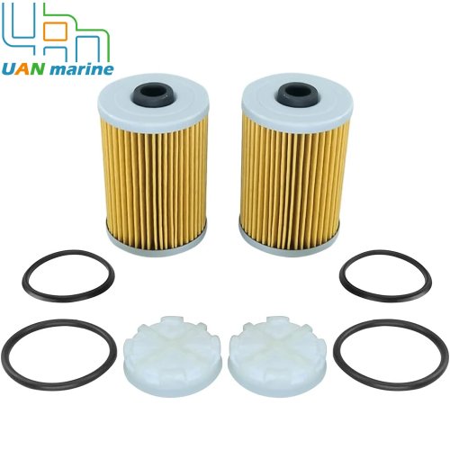 2 Pcs Cool Fuel Filter & Disc Filter with O-rings for Mercury Mercruiser Gen 3 35-8M0093688 35-866171A01 35-8M0204703 35-892665