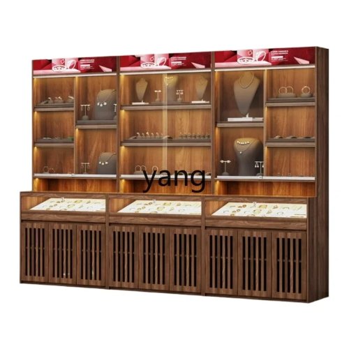 Vitrine avec porte vitrée – Présentoir pour bijoux anciens et marchandises, présentoir de musée