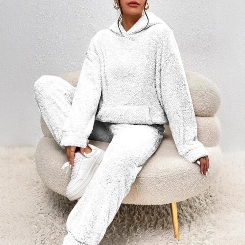 2026 New Autumn/Winter Women's Set - Fashionable, Comfortable, Loose Casual Commuting Home Outfit, Solid Color