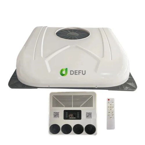 Ar condicionado de estacionamento 12V/24V DC para camião, autocaravana, camper, montagem no teto, elétrico