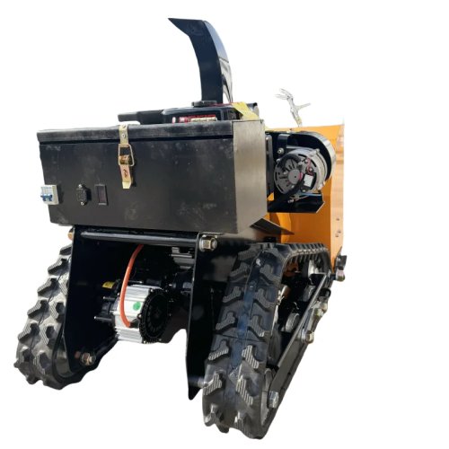 Robot Pembersih Salju Otomatis Kecil Efisiensi Tinggi, Mesin Pelempar Salju Kontrol Jarak Jauh untuk Rumah & Jalan, Mendaki 45°