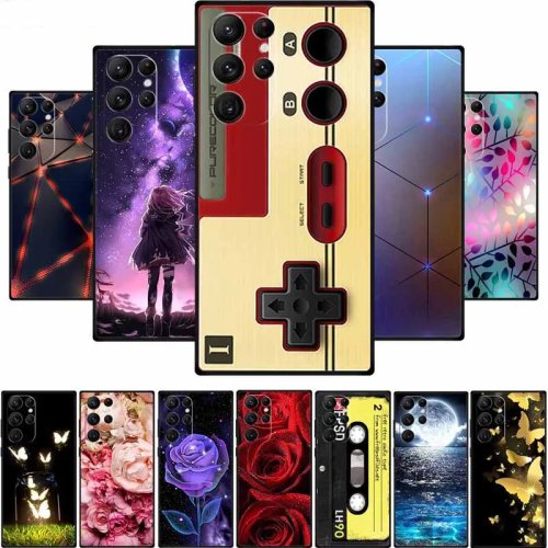 Weiche Silikon Handyhülle für Samsung Galaxy S22 Ultra, S23, S24, S25 Ultra - Rückseitenhülle