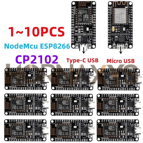1-10個 無線モジュール CP2102 NodeMcu V3 V2 Lua WiFi IoT開発ボード ESP8266 ESP-12E Type-C USB